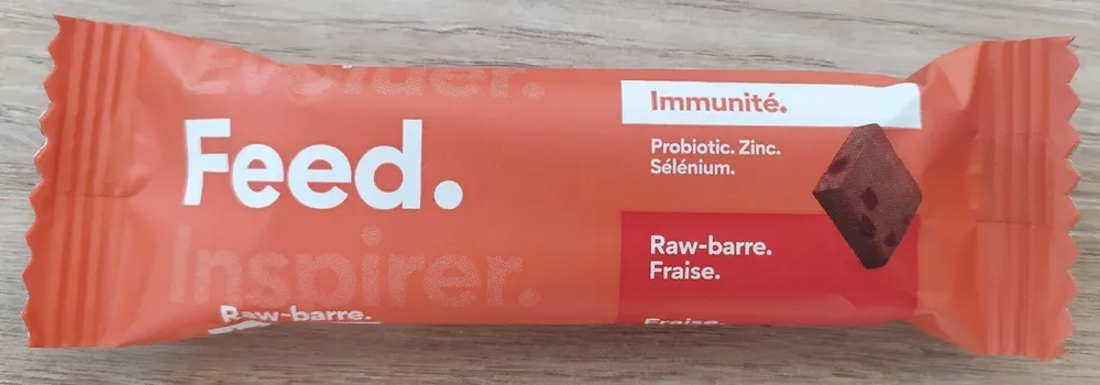 Raw barre fraise. Immunité