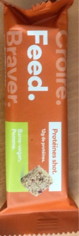 Barre-vegan pomme