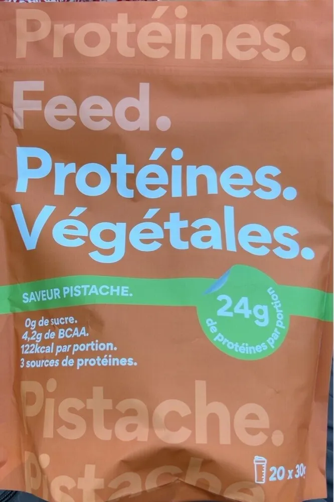 Protéines Végétales Saveur Pistache