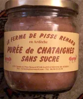 Purée châtaignes sans sucre