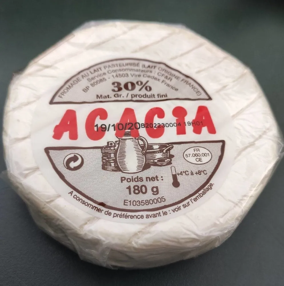 Fromage au lait pasteurisé 30% M.G.