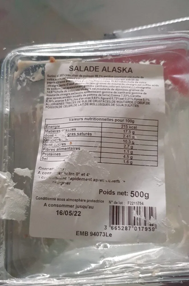 Salade alaska
