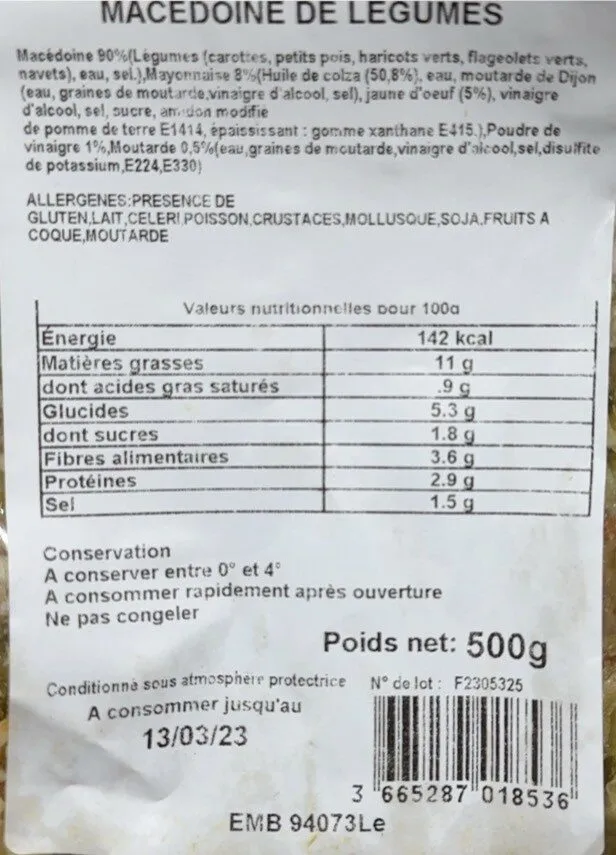 Macedoine de legumes