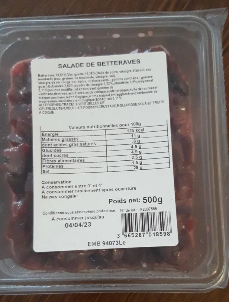 Salade de betteraves