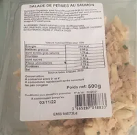 Salade de penne saumon