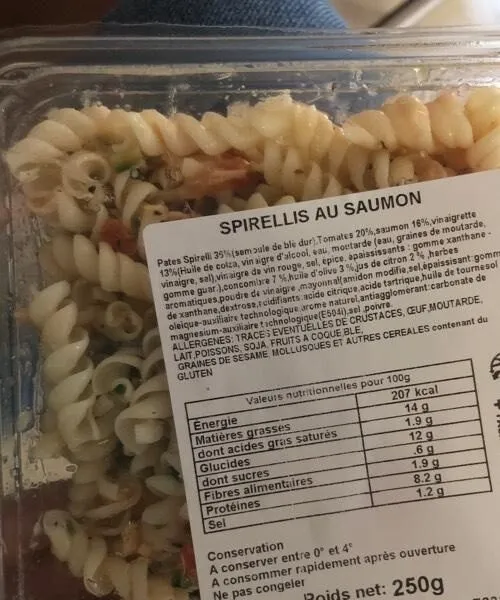 Spirellis au saumon