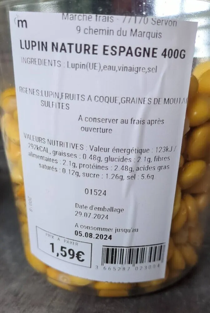 Lupin nature espagne