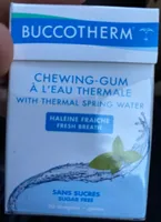 Chewing gum à l'eau thermale