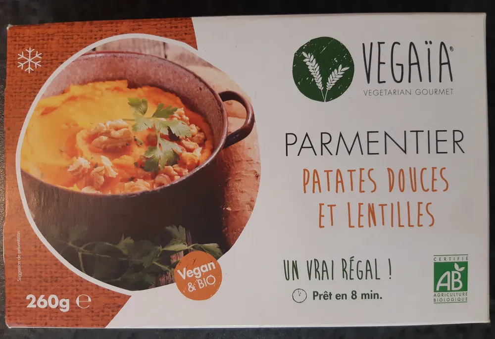 Parmentier-patates douces et lentilles