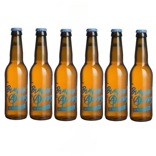Lot 6x33cl - Bière artisanale Blanche des Alpes by Mandrin - 4,2% alc./Vol - Brasserie du Dauphiné - Médaille Argent WBA 2018