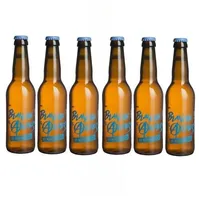 Lot 6x33cl - Bière artisanale Blanche des Alpes by Mandrin - 4,2% alc./Vol - Brasserie du Dauphiné - Médaille Argent WBA 2018