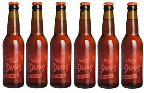 Lot 6x33cl - Bière artisanale Rousse des Alpes by Mandrin - 5% alc./Vol - Brasserie du Dauphiné - Médaille Argent WBA 2018