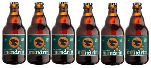 Lot 6x33cl - Bière artisanale Mandrin au Sapin - 33cl 8% alc./Vol- Brasserie du Dauphiné
