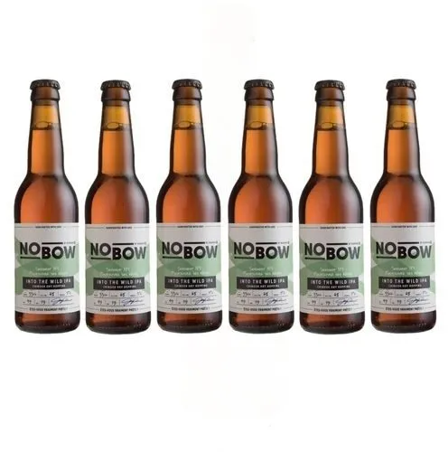 Lot 6x33cl - Bière artisanale Nobow Into The Wild IPA by Mandrin - 33cl 6% alc./Vol- Brasserie du Dauphiné