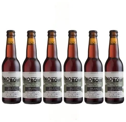 Lot 6x33cl - Bière artisanale Nobow Oak Spirit by Mandrin - 33cl 6,5% alc./Vol- Brasserie du Dauphiné