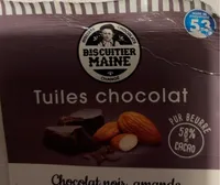 Tuiles, chocolat