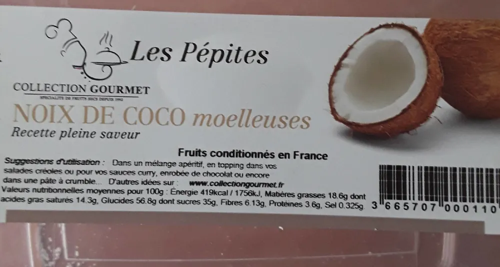 Pépites noix de coco moelleuse