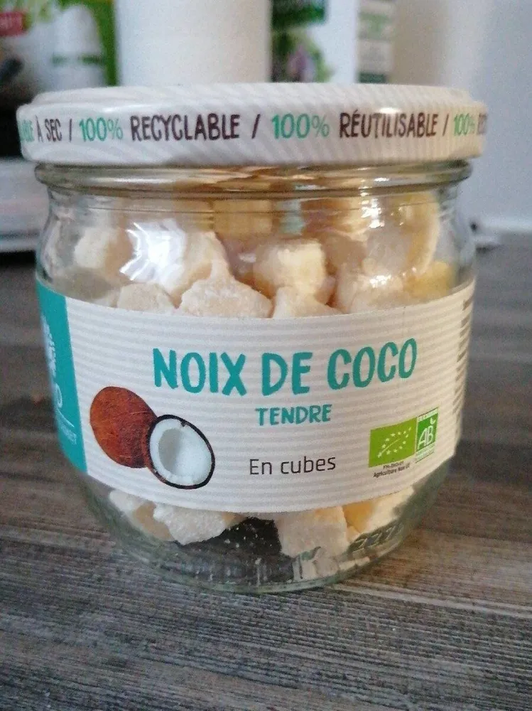 Noix de coco en cubes bio