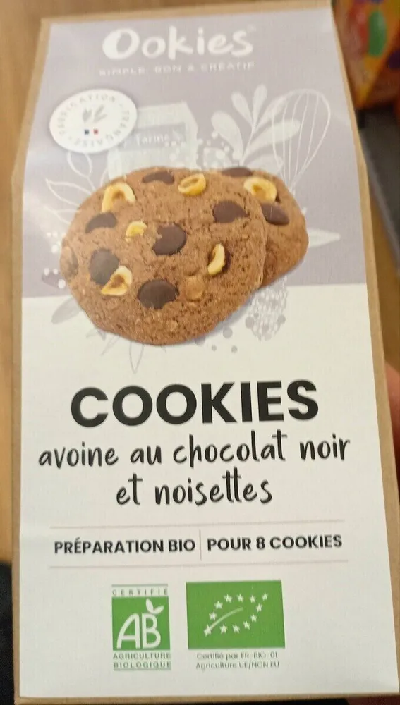 Cookies avoine chocolat noir