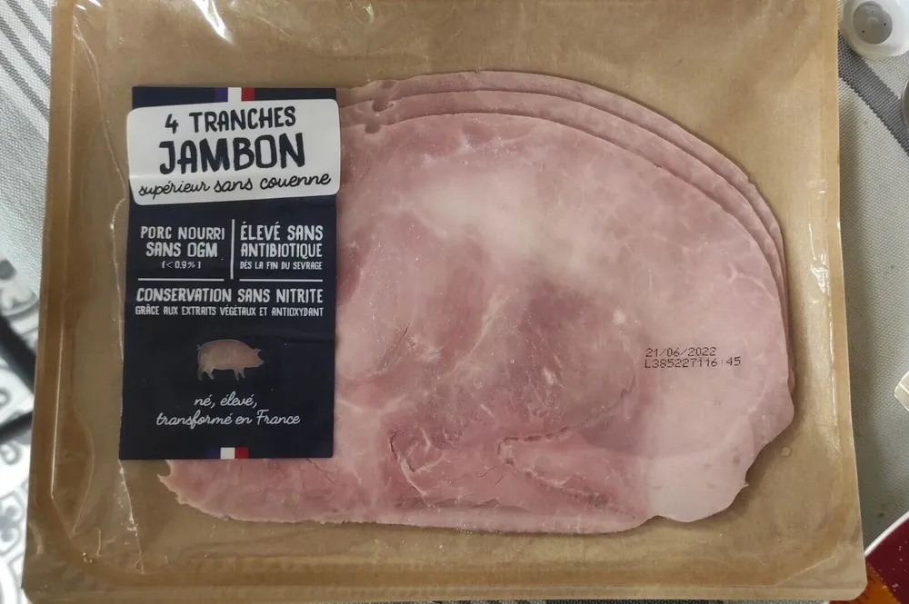 Jambon supérieur sans couenne