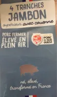 Jambon cuit supérieur issu de porc du Sud Ouest