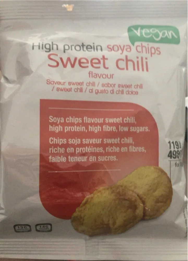 High protein soya chips sweet chili