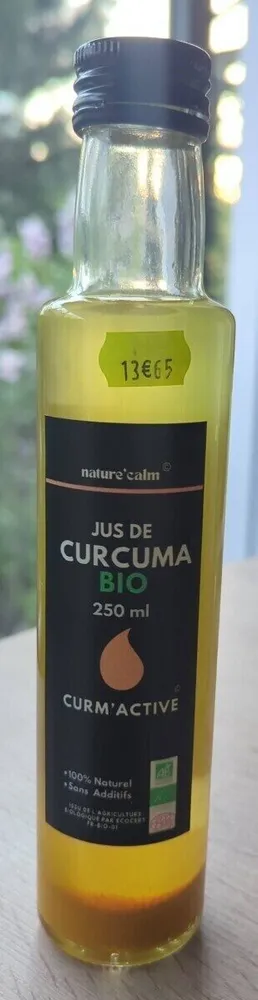 Jus de curcuma bio
