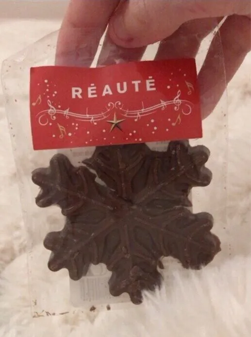 Moulage de chocolat au lait (flocon)