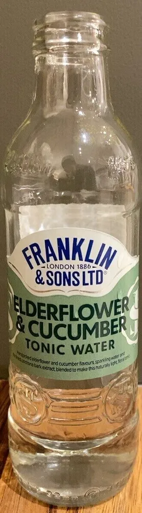 Elderflower and cucumber tonic water