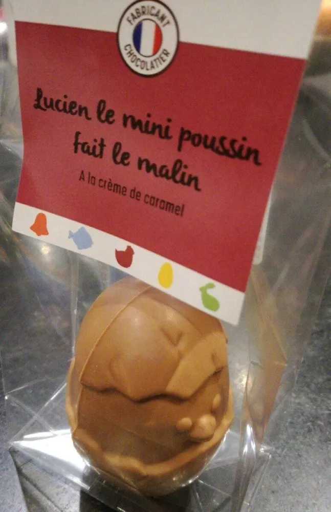 Chocolat de Pâques Lucien le mini poussin caramel