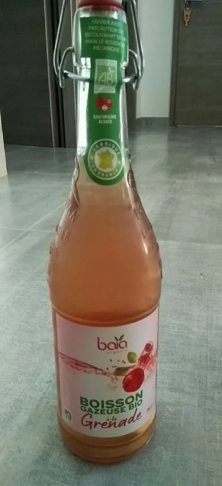 Boisson gazeuse Bio à la grenade