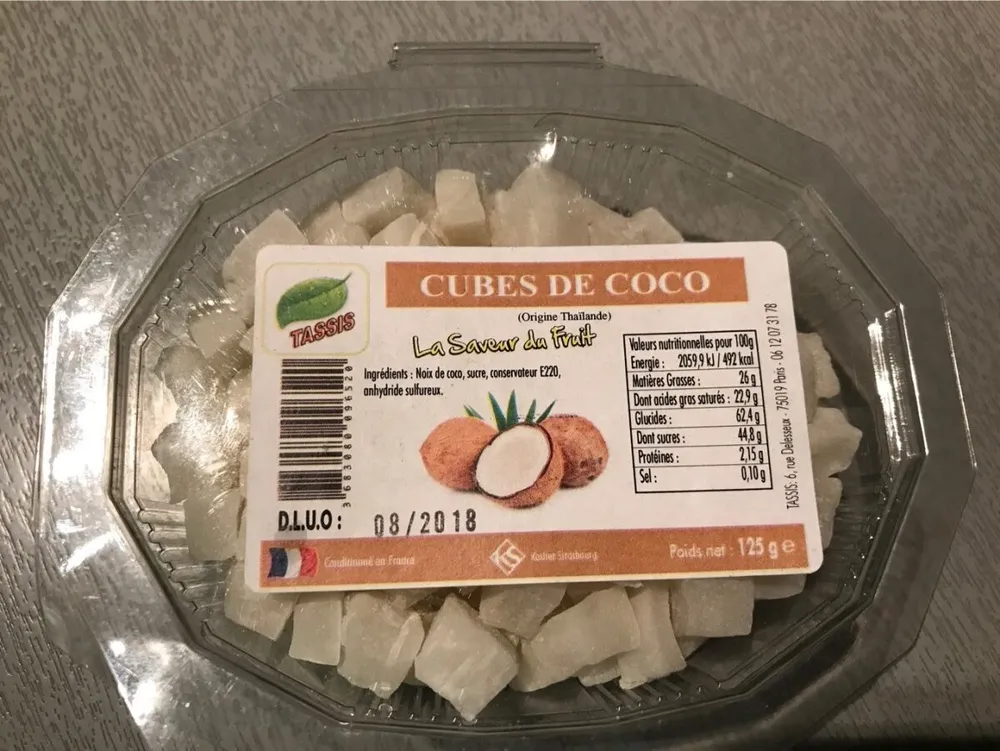 Cubes de coco