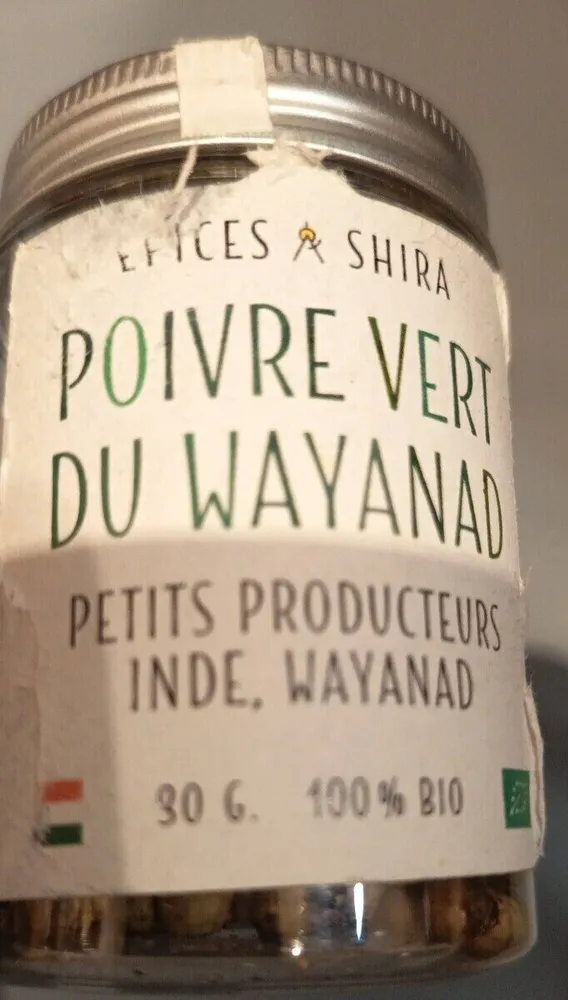 Poivre vert du wayanad
