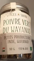 Poivre vert du wayanad