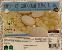 Palets de chocolat blanc au lait