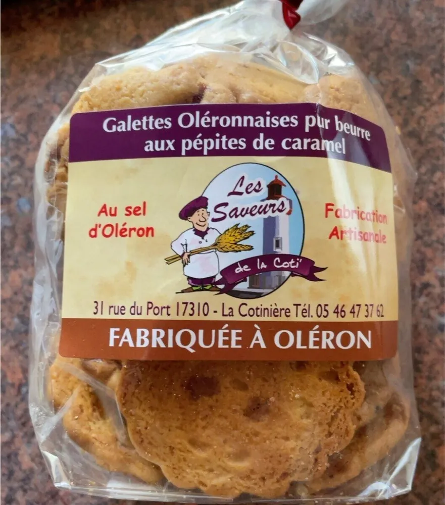 Galettes oleéronnaises pur beurre aux pépites de caramel