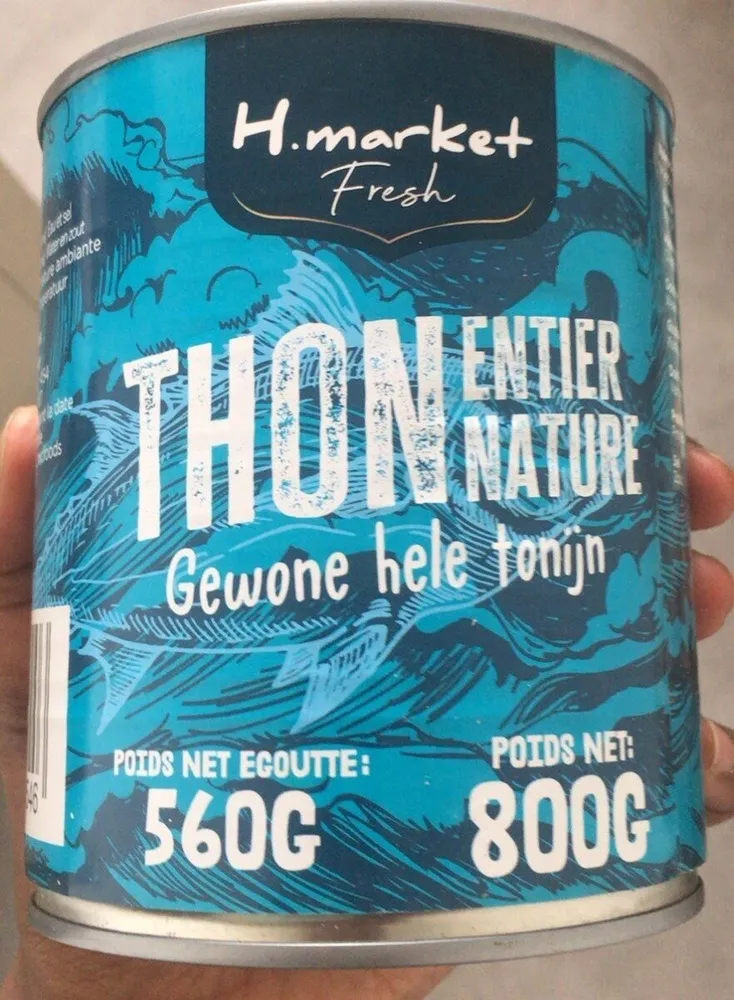 Thon entier nature