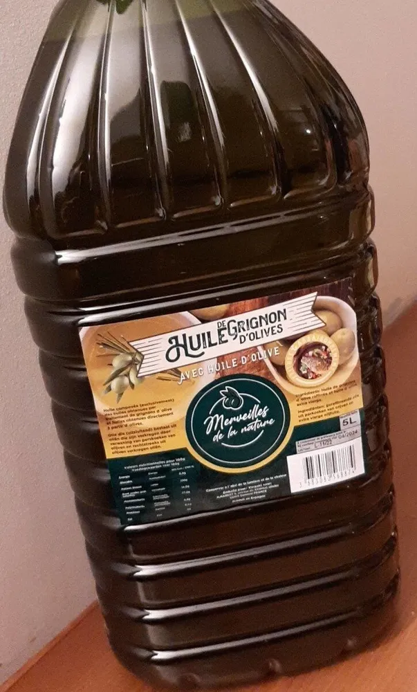 Huile de grignon et  Huile d'olive