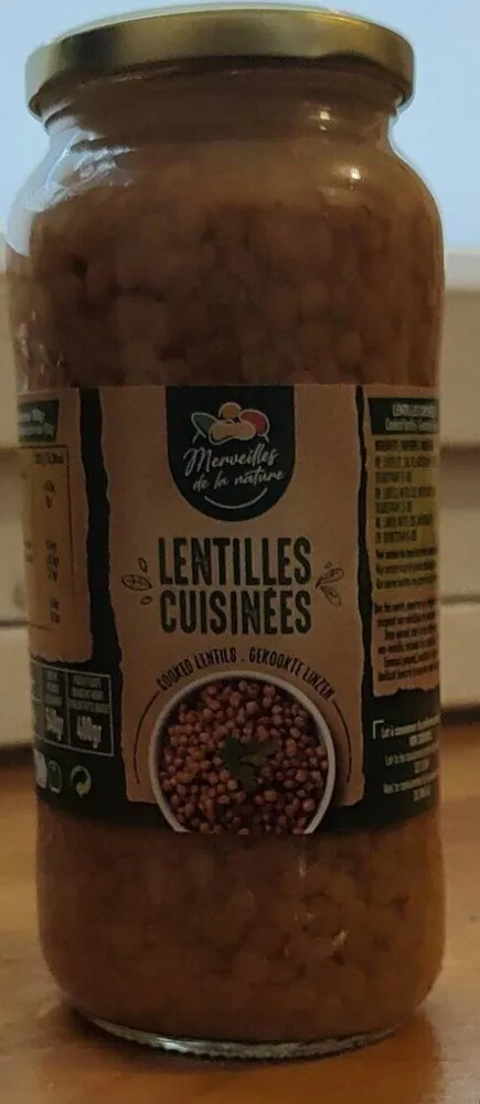 Lentilles cuisinées
