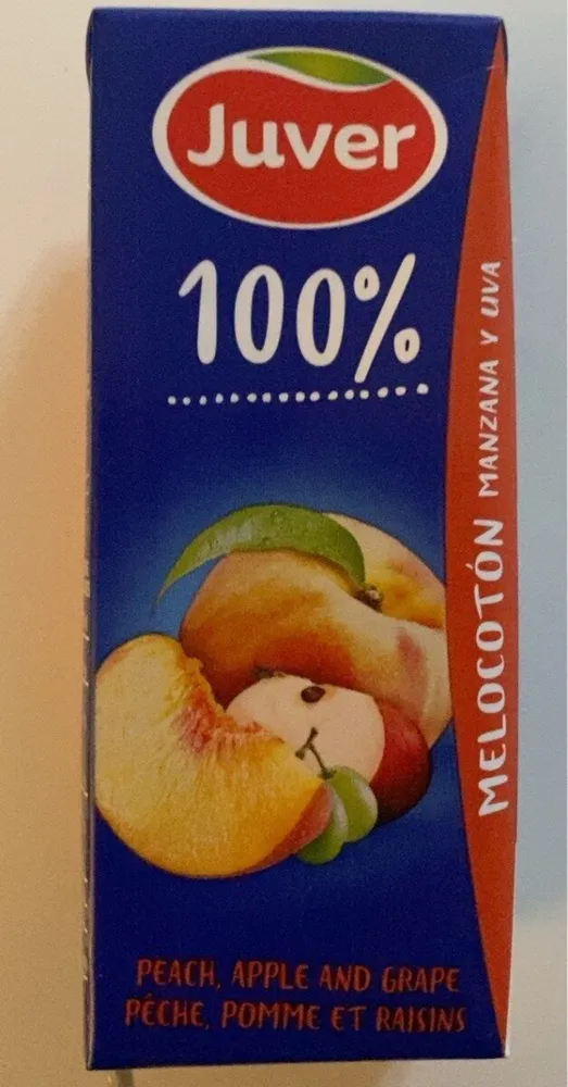 Zumo melocotón manzana y uva
