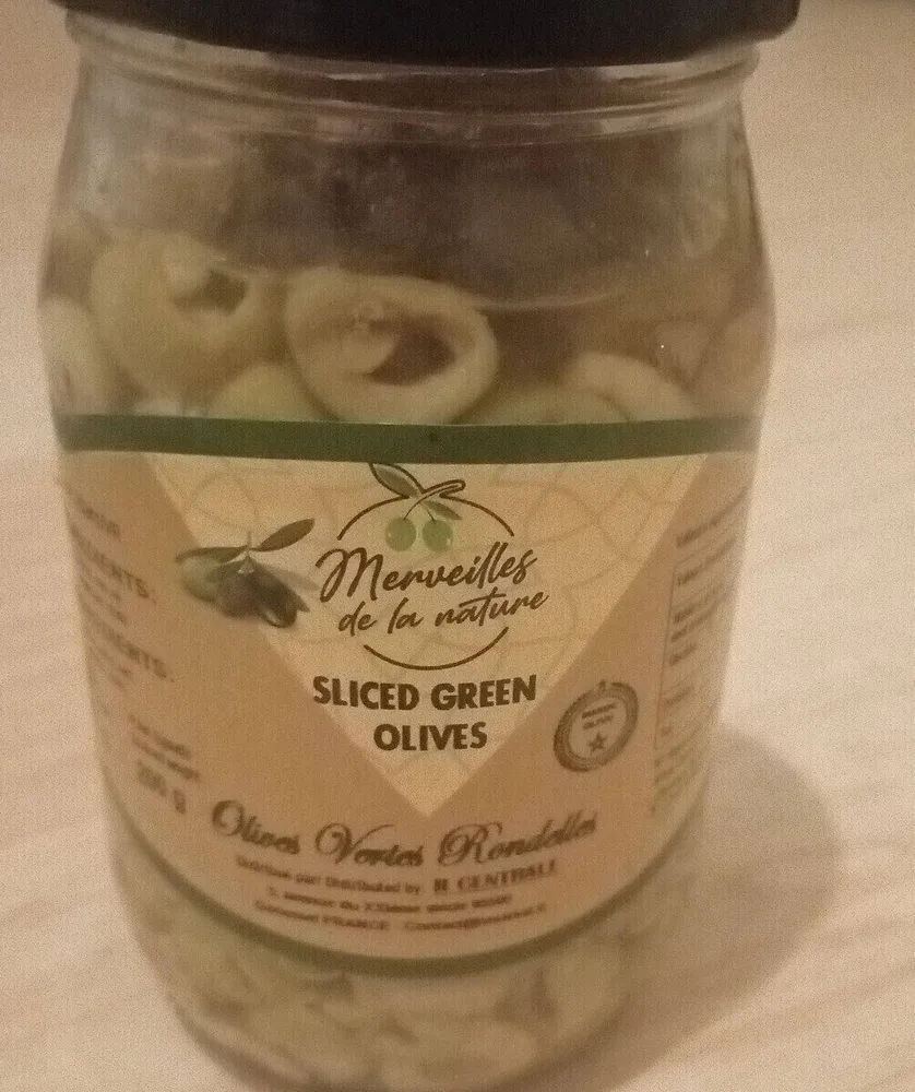 Olives vertes rondelles