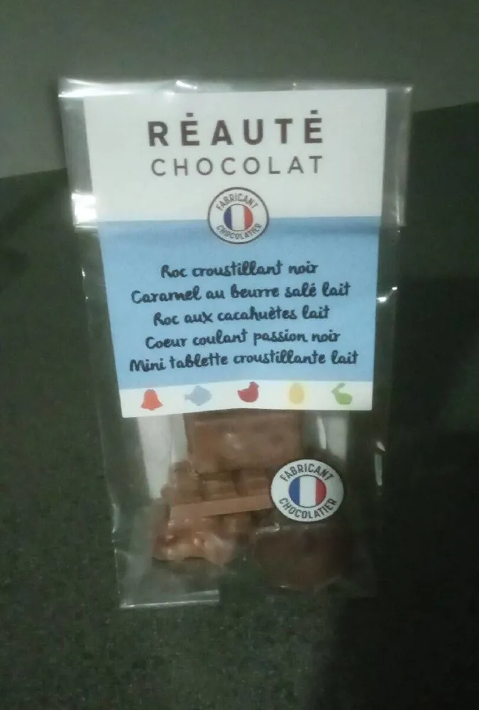 Roc croustillant noir caramel au beurre salé lait