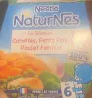 Carotte petit pois poulet fermier