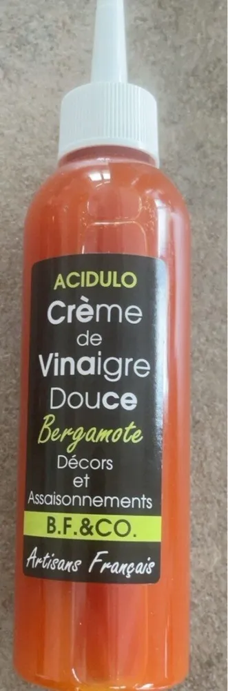 Acidulo crème de vinaigre bergamote