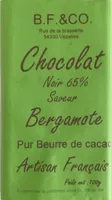 Chocolat noir 65% saveur bergamote