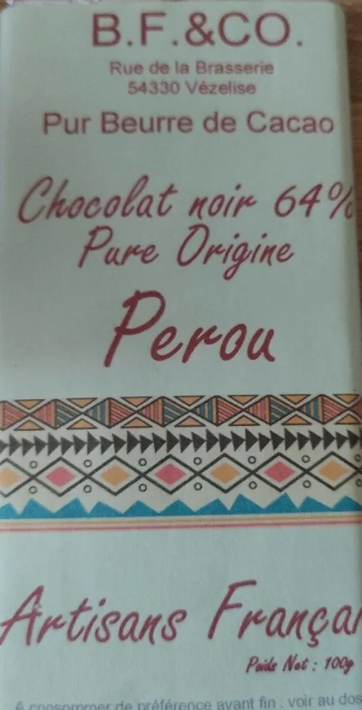 Chocolat pur beurre de cacao