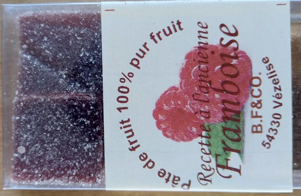 Pâte de fruit 100% pur fruit recette à l'ancienne framboise
