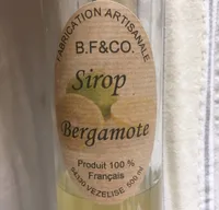 Sirop de bergamote