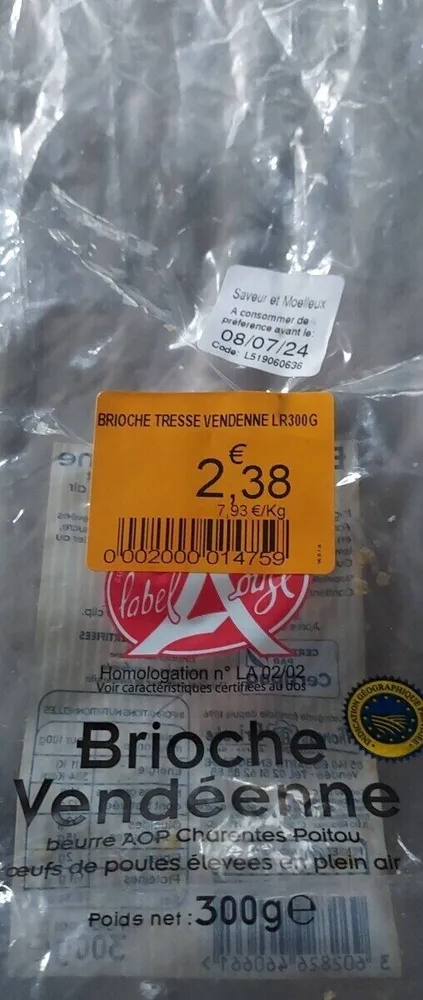Brioche vendéenne