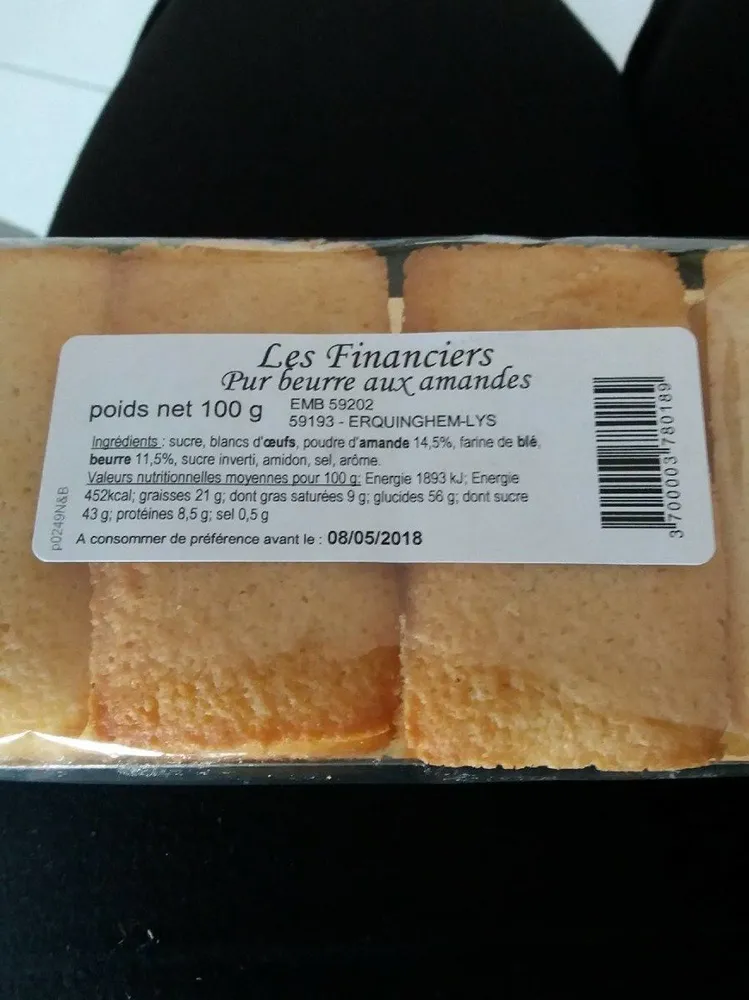 Financiers pur beurre aux amandes